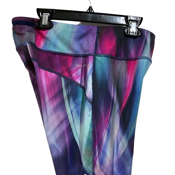 NIKE Dri Fit Running Yoga Leggings Multi-Color Size M - Picture 8 of 16